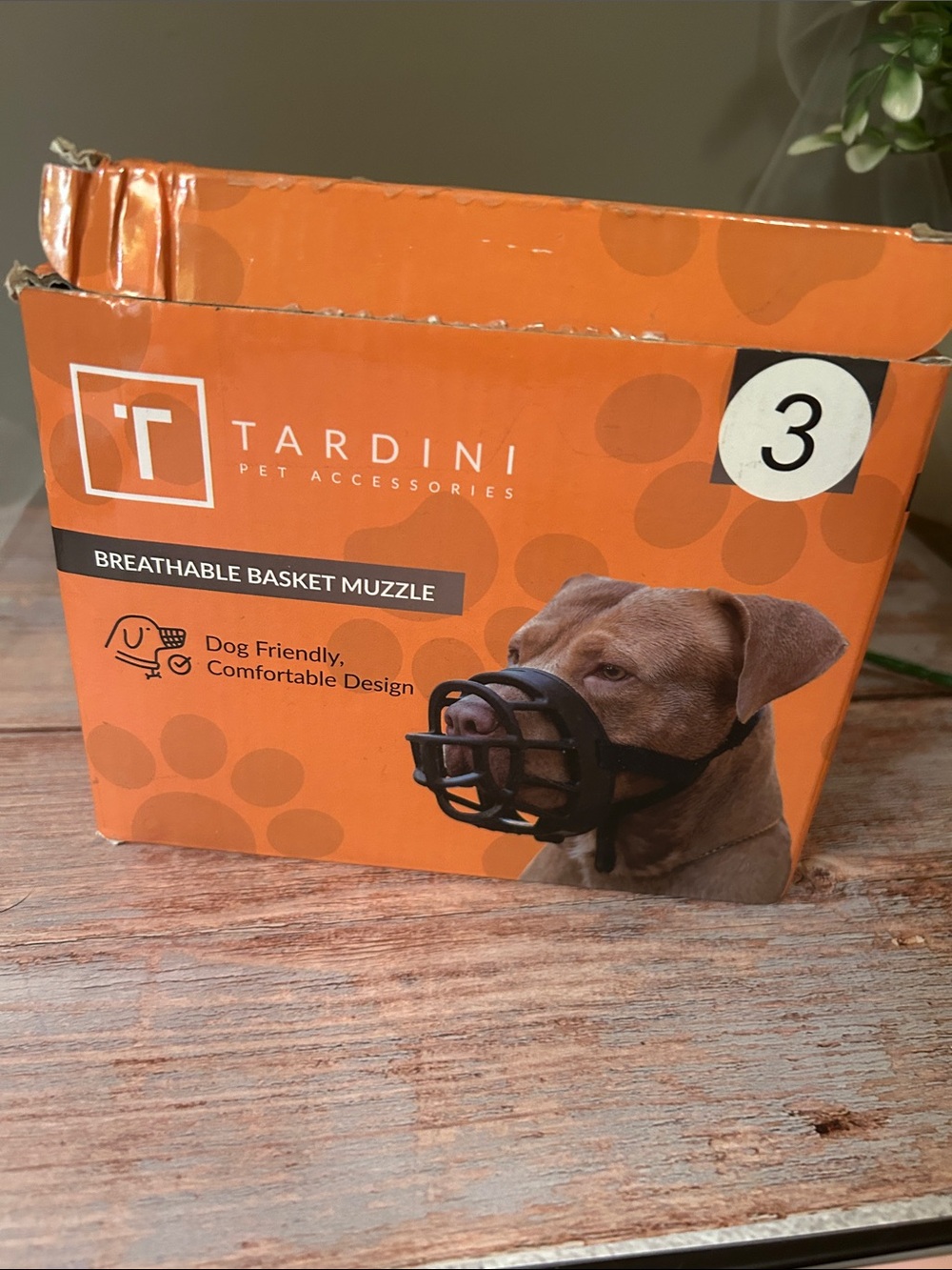Black Breathable Basket Muzzle for Dogs - Size 3